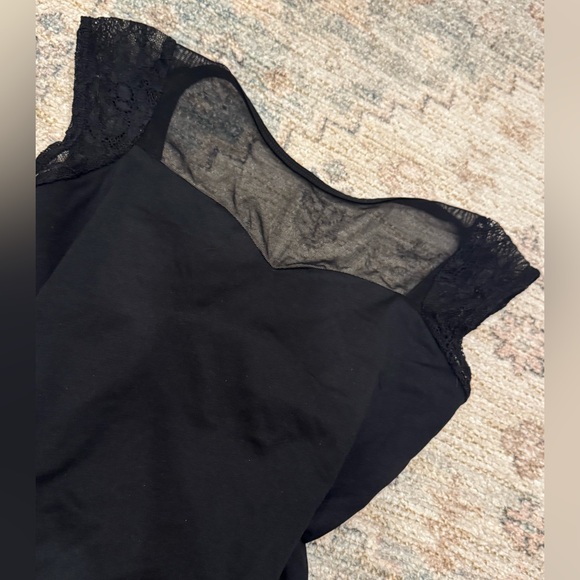 Black ballet leotards 2 strappy & lace cap sleeve open back adult small - Picture 4 of 11